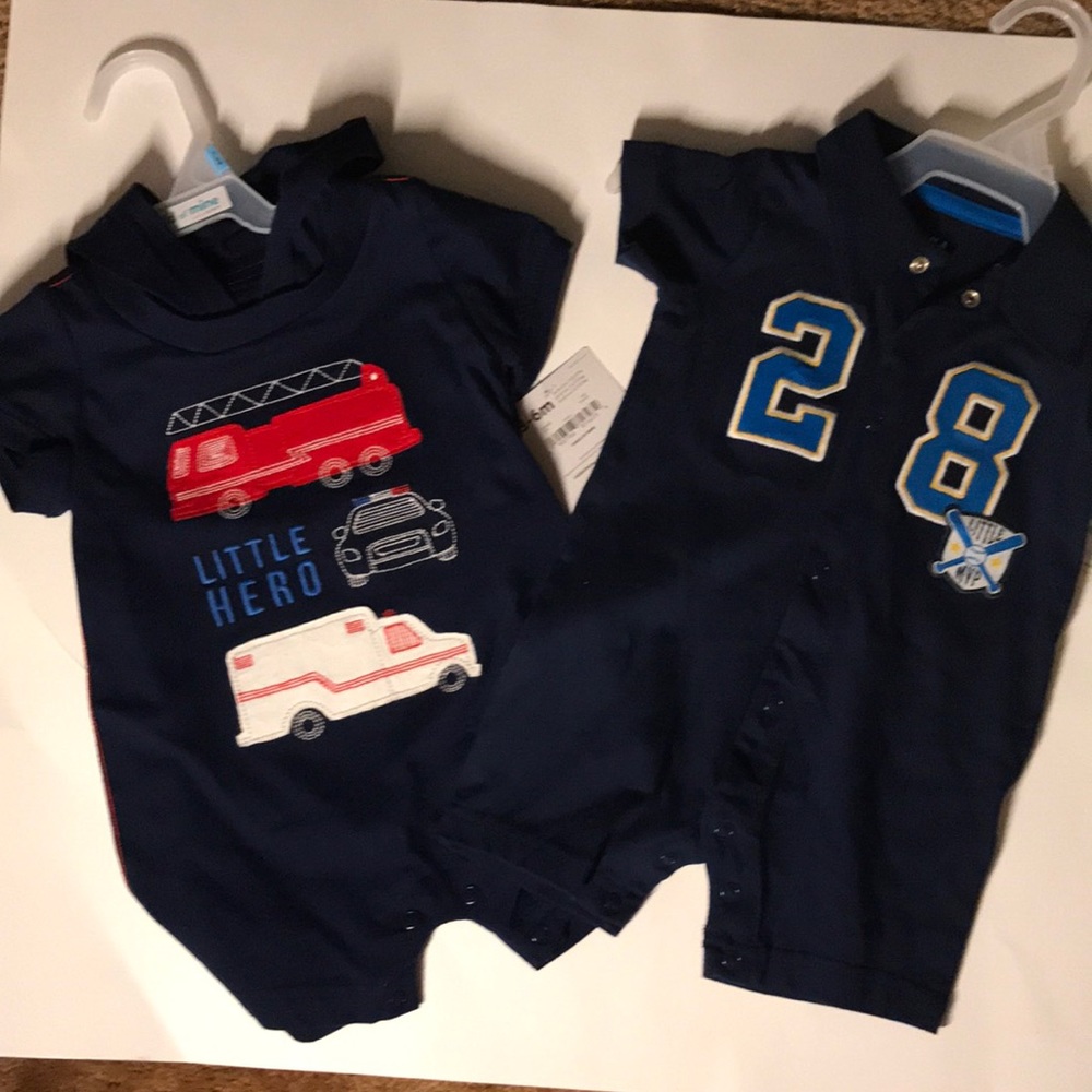 Child of mine by carters boys romper set New